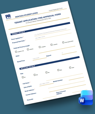 Tenant application form coleraine uni